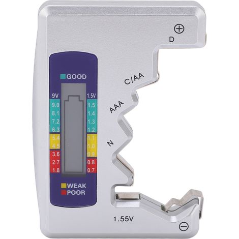 Testeur de Capacité de Batterie Portable 150mAh pour Piles AA AAA et Bouton - Détecteur Digital (1/5)