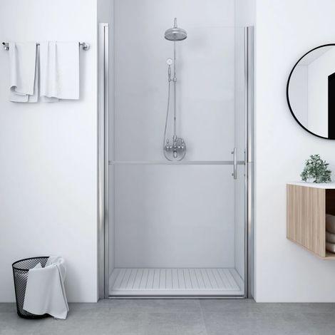 Porte De Douche Porte et paroi de douche - Verre trempé 91x195 cm BV595581 - BonneVie (1/5)
