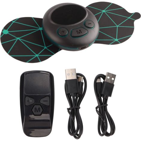 Kit de Massage Cervical Sans Fil avec Télécommande, Mini Appareil Portable USB et Patch Électrique (1/5)