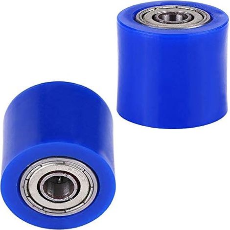 Qiilu Roue Dirt, Poulie Du Pignon De Guidage, Universelle 8mm Poulie à Galets Tendeur à Galet Pour Moto Motorisée Dirt Pit Pro Bike Bike (Bleu) (1/5)