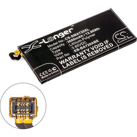 NX - Batterie téléphone, smartphone, GSM pour Samsung 3.85V 3600mAh - EB-BA720ABEEBBA72