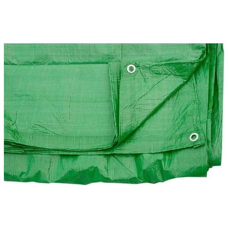 Bâche imperméable verte 5 x 1,8 x 2,4 m (1/2)