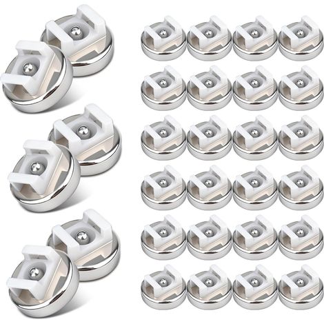 Attaches de câble magnétiques, 30 pièces 16 mm - Support de câble magnétique - Multifonctions - Organiseur de câbles - Fixation pour la maison, le bureau, la voiture, le bateau, le câble, et