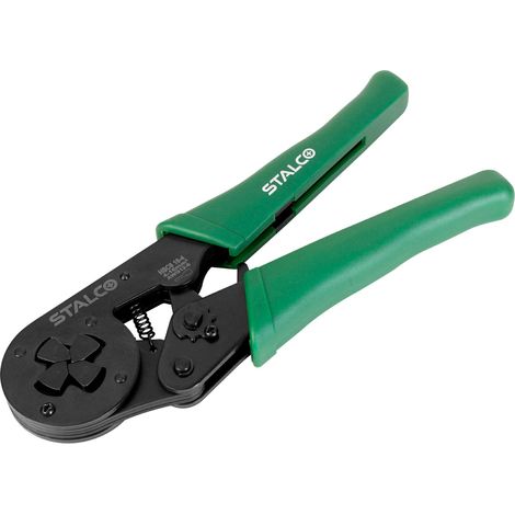 Alicates de crimpado Stalco para estos terminales, diámetro del manguito: 6-16 mm²
