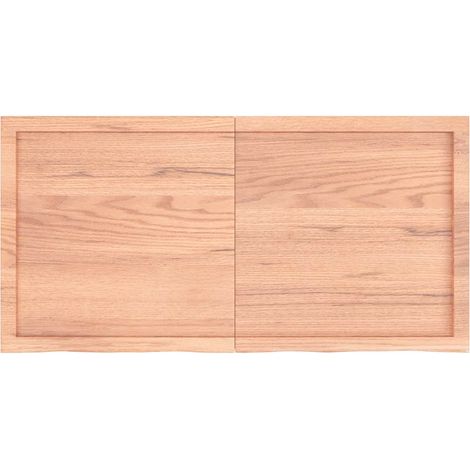 Étagère murale,Étagère flottante marron clair bois chêne massif traité CFW52167 (1/5)