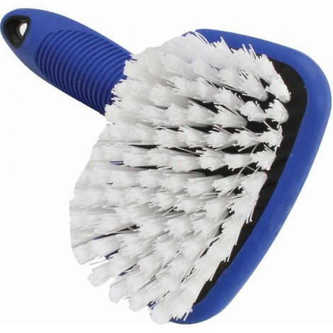 Satra, cepillo para limpieza de neumáticos, herramienta automotriz, cerdas resistentes para suciedad difícil, diseño ergonómico, uso profesional y doméstico, negro