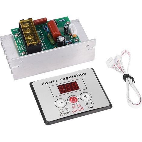Régulateur de tension numérique SCR 6000 W avec variateur de vitesse et thermostat 220 V CA (1/5)