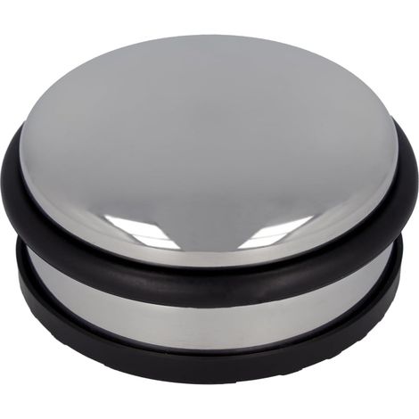 Butée de porte en acier inoxydable Ronde d'un poids de 1,2 kg ⌀ 10 cm, hauteur 4 cm E-19001 00 (1/5)