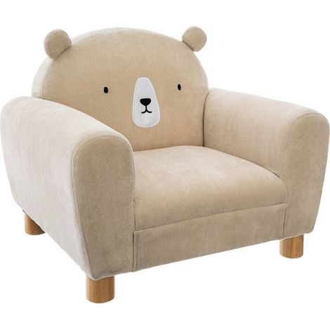 Sessel mit Rückenlehne BÄR, beige