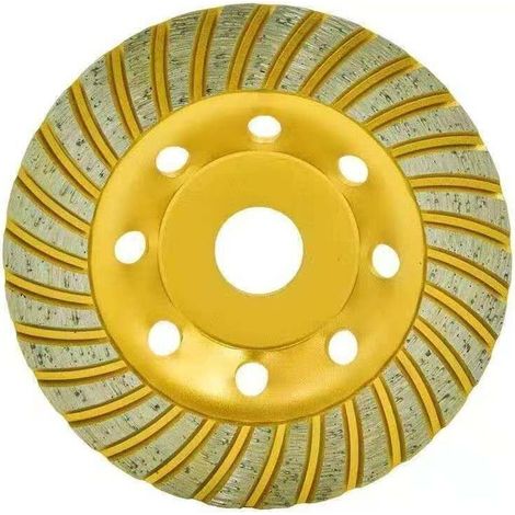 1 disque meule diamant, 180 mm, alésage 22,23 mm, 8500 tr/min, pour ponçage béton granit pierre (1/3)