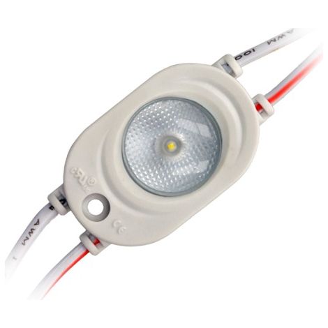 1x 12V DC 1-LED Modul 1W Kaltweiß 95lm SMD 2835 IP65 Wasserdicht 170° Abstrahlwinkel 3621mm für LED Beleuchtung, DIY, Licht Kette (1/2)