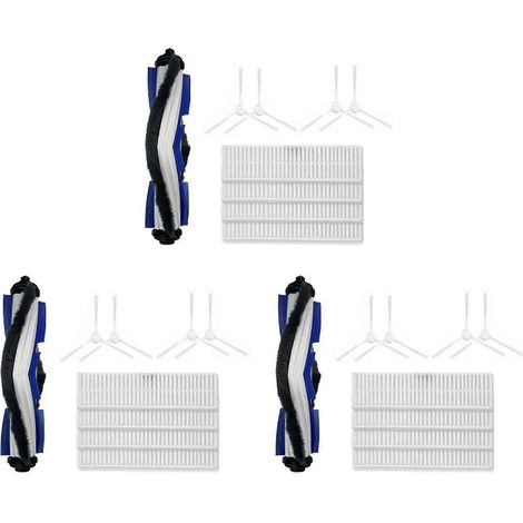 3X pour accessoires de rechange pour aspirateur robot Rowenta Tefal Explorer X-Plorer Série 60 RR7455 RR7447WH (1/5)