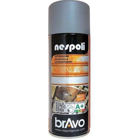 Peinture Aérosol Antirouille NESPOLI - Gris (180605) 0,4 L (1/2)