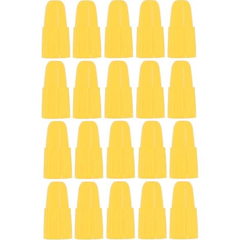 20x Bouchon de valve capuchon en plastique presta Pneu Vélo Moto Auto Voiture Quad Trottinette, Jaune (1/3)