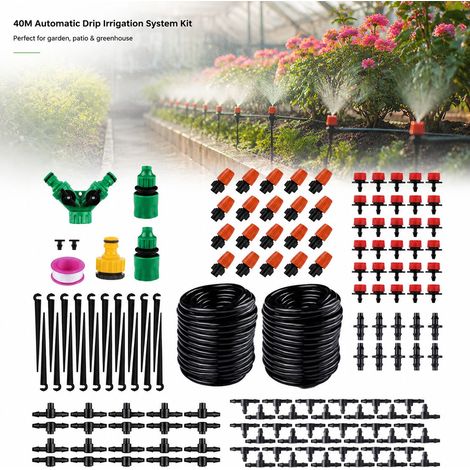 Toivize-Système d'irrigation automatique 40M - Goutte-à-goutte jardin - Arrosage plantes brumisateur tuyau micro pulvérisateur kit complet (1/4)