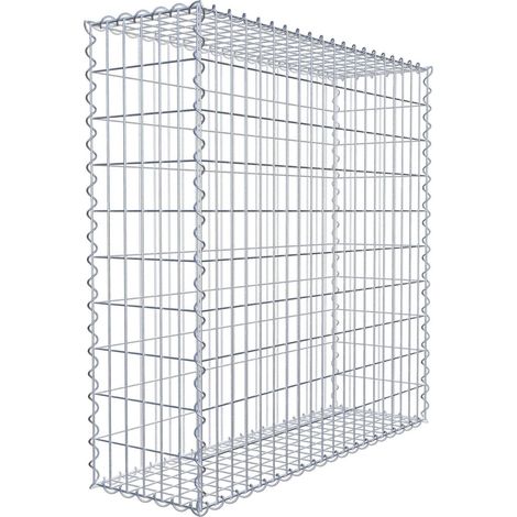 Gabiondeco - Gabion 100 cm x 100 cm x 30 cm (L x H x P). mailles 5 x 10 cm. Spirale - Made in Germany (1/10)