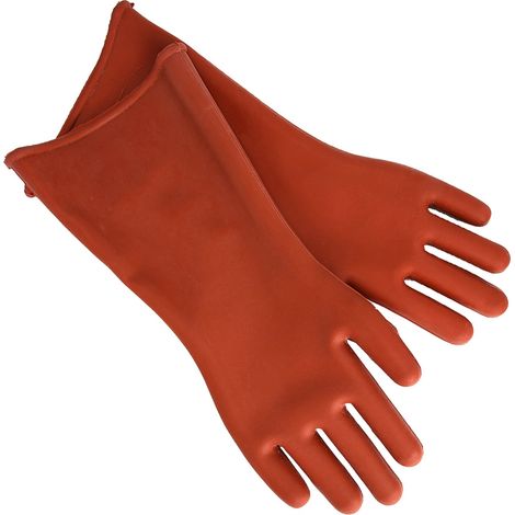 Gants de protection isolants en caoutchouc haute tension 12 kV pour travaux électriques