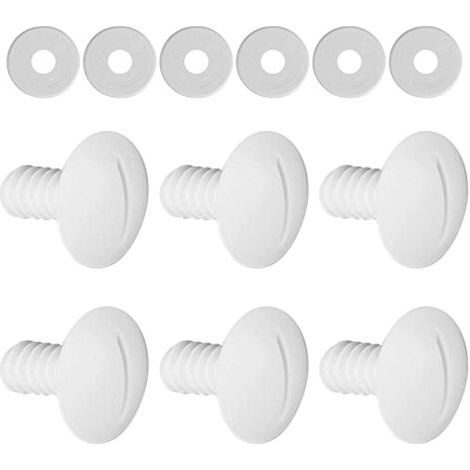 Set di 6 viti di ricambio per la ruota della piscina per pulitore per piscine 180 280 C55 con rondelle extra, ricambi C55 C-55 (1/5)