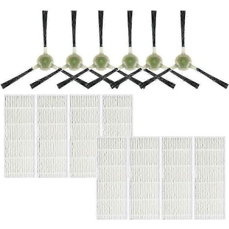 Lot de 14 brosses latérales avec filtre HEPA pour aspirateur robot Lefant (1/5)