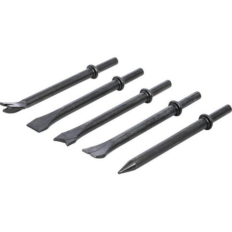 Jeu de Burins pour Burineur - 5 pcs - Acier Durable - Performance et Précision, Pro - D-Work (1/5)