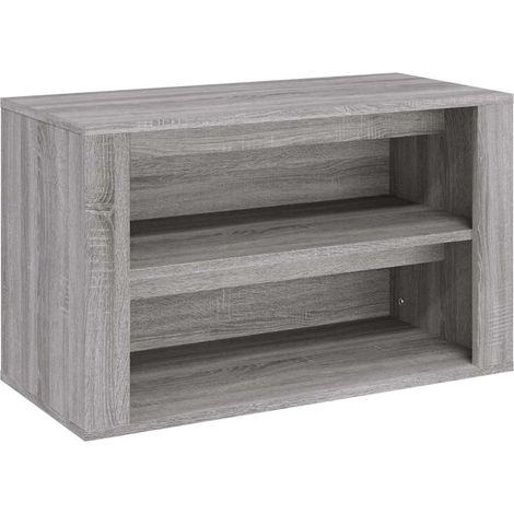 Maison Exclusive - Scarpiera Grigio Sonoma 75x35x45 cm in Legno Multistrato (1/5)