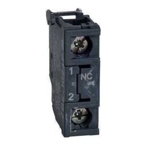 Bloque contacto ZBE estándar 1 NC IP20, tornillo 2x1,5mm² y 1x0,22mm².