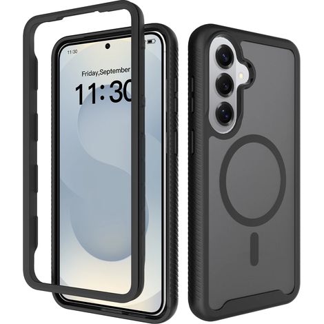 (Samsung A26 noir) Cadre transparent à 360° à l'avant et à l'arrière (1/5)
