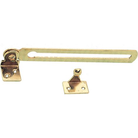 guida per sopraluce acciaio ottonato 180 mm piastra ad angolo curva guide (1/2)