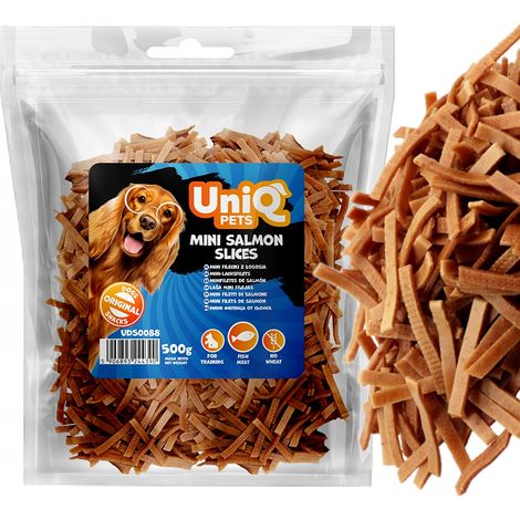 Snack per cani Uniq Pets, verdure e mare, 500 g, mini filetti di salmone (1/4)