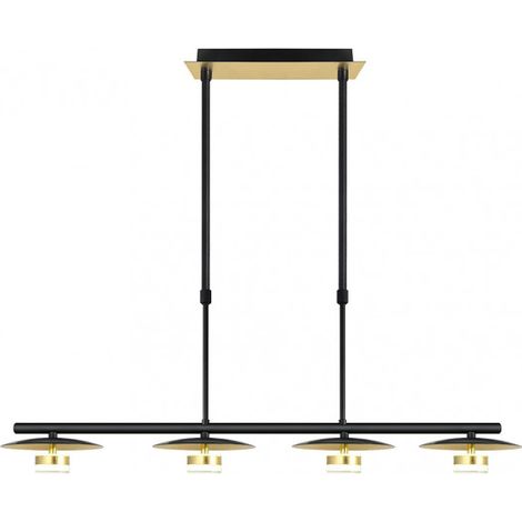 FAB 153654016 Kapstadt Lampe 4l 24w 4000k Schwarz / Gold 40x62x83,7 Cm 1920 Lm (1/4)