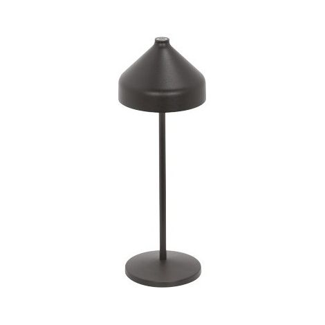 Zafferano AMELIE Lampada a led da tavolo Nera ricaricabile e dimmerabile (1/4)