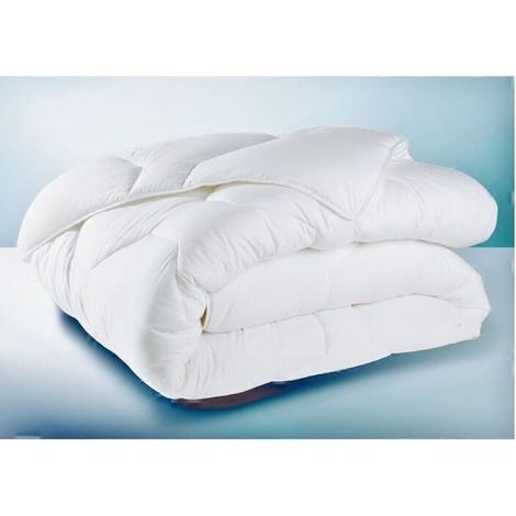 Couette - 1 Pièce - 350 g/m² - 220x240 cm - Chaude - Anti-acariens - 100 % Polyester - Pour Deux Personnes (1/5)