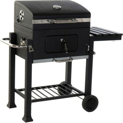 Kohlegrill mit Deckel und Rädern DKD Home Decor Stahl (140 x 60 x 108 cm) (1/5)