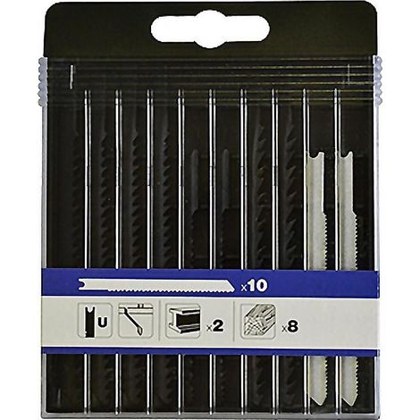 TIVOLY hojas sierra t/black 10 ud.surtidas , Caja 10 cuchillas de Sierra de calar.
- Madera y metal.
- Con tornillo de montaje.
- Tamaño hojas: 602 y 75 mm.
- Set de 10 hojas TIVOL
