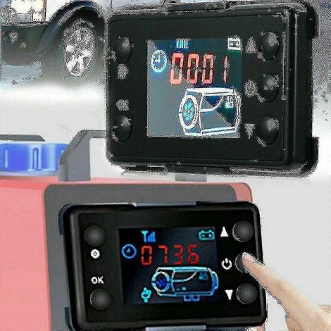 Chauffage diesel de voiture avec interrupteur LCD, commande de stationnement et télécommande à 4 boutons (1/5)