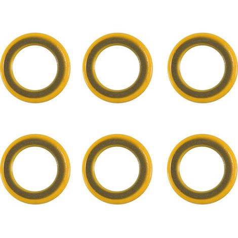Set mit 6 Teilen, geeignet für Ablassschrauben-Unterlegscheiben und Unterwasserkomponenten-Unterlegscheiben.