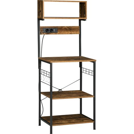 Étagère de Cuisine Industrielle 60 x 42 x 153 cm Marron Rustique (1/5)