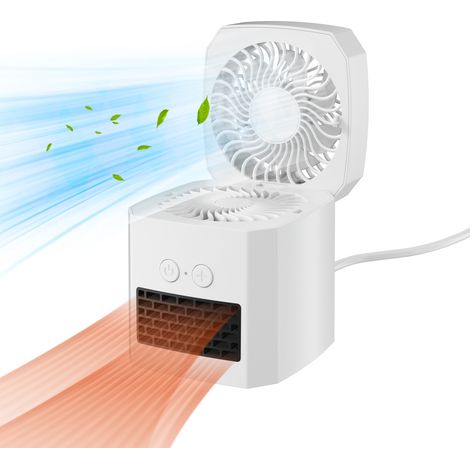 Ventilateur multifonctionnel portable chauffant et rafraîchissant pour bureau et usage domestique (1/5)