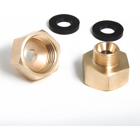 Raccord Réducteur Cuivre 1/2 Pouces à 3/8 Pouces - Pour Tuyauterie Eau Potable et Chauffage - 2 Pièces (1/5)
