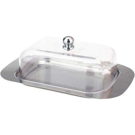 Beurrier en acier inoxydable avec couvercle (1/5)