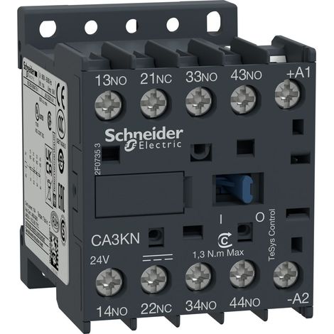 TeSys CA3K - contacteur - 3F+1O - instantané - 10A - 24Vcc - CA3KN313BD (1/4)