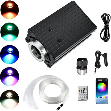 Luces de fibra óptica, efecto estrellado, opciones de control inteligente, RGBW, 400-3 m (1/2)