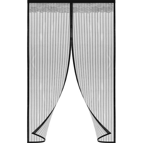 Magnetisches Moskitonetz 90 x 210 cm – Insektenschutzgitter – Türgitter – Lamellengitter – Bohrfreie Montage (1/5)