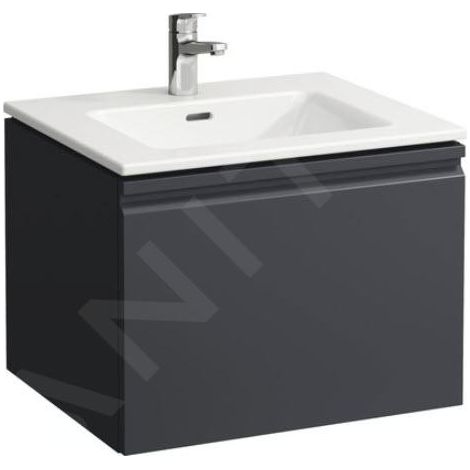 Laufen Pro S - Meuble avec lavabo, 600x500 mm, graphite H8609624801041 (1/2)