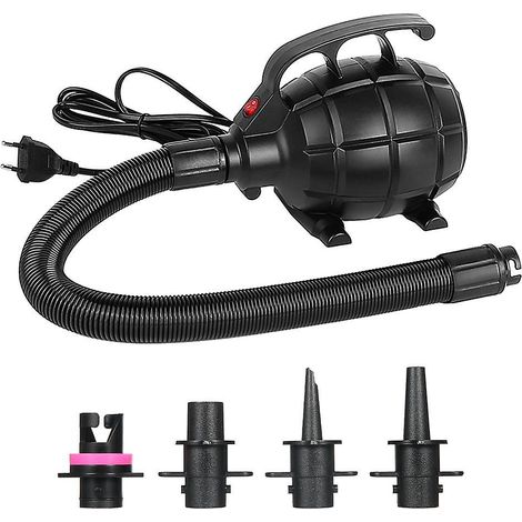 500-W-tragbare elektrische Pumpe für aufblasbare Matratzen, Luftbetten, Poolspielzeug, Flöße, Boote, schnelles Aufpumpen