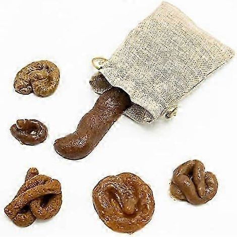 Lot de 6 fausses crottes réalistes et douces pour chien, idéales pour Halloween et autres farces dégoûtantes. (1/4)
