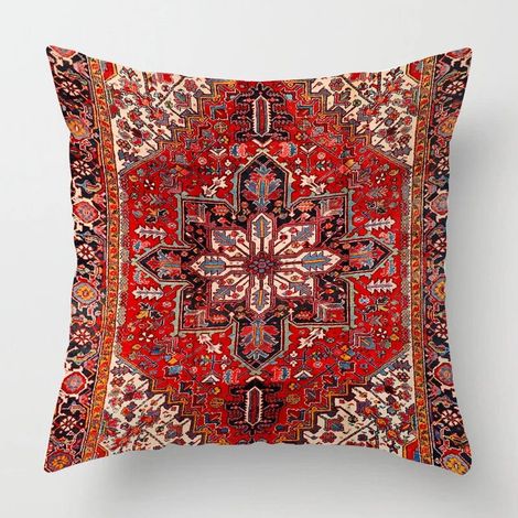 Taie D'oreiller Coton Linen - Motif Double Face - Pour Canapé Chaise Lit Voiture Intérieur Extérieur - 40x40 cm (1/5)