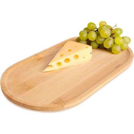 Bamboo Oval Snack Platter, 28x15 cm, Decorative Tray (1/5)
