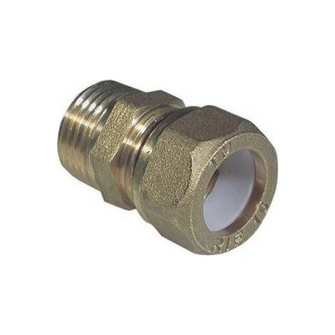 NIPPLE MASCHIO BICONO PER RAME CON OGIVA TEFLON TIEMME Misura: 1" x 22