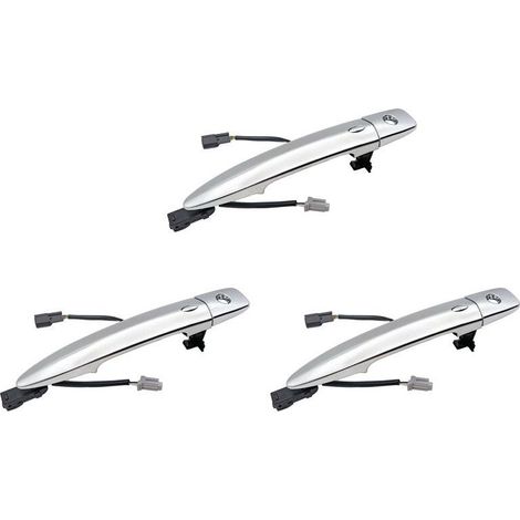 Poignée de porte extérieure avant gauche (côté conducteur) (jeu de 3 pièces) pour Nissan Sentra 2013-2016 et Nissan Maxima 2009-2014, référence : 12459871 806469N00A (1/5)